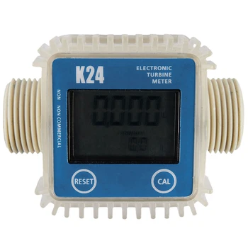 1 шт. K24 LCD Турбинный цифровой расходомер топлива, широко используемый для химикатов Вода