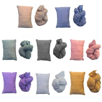 2 шт. Набор подушек для младенцев Пеленание Спальный мешок Новорожденный Фотография Реквизит Фото