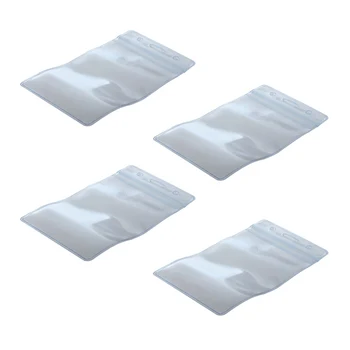  200 шт. Прозрачные пластиковые вертикальные держатели идентификационных карт с именными бейджами