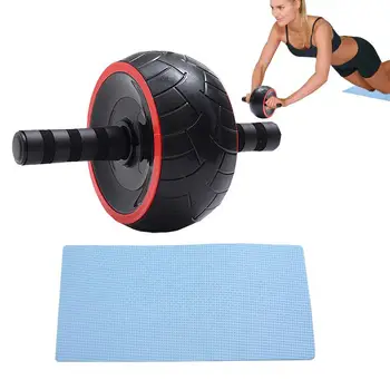 Ab Wheel Roller для тренировки мышц кора в домашних условиях Оборудование для тренировки кора с наколенником Упражнения для брюшного пресса для домашнего тренажерного зала
