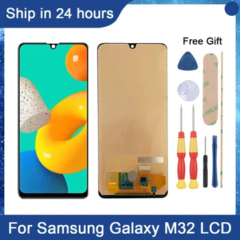 AiNiCole 6.4'' Для Samsung Galaxy M32 ЖК-дисплей Сенсорный экран Дигитайзер в сборе SM-M325FV M325F Замена ЖК-экрана
