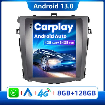 Carplay Android 13 Автомагнитола для Toyota Corolla E140/150 2006 - 2013 9,7 дюйма Стерео Мультимедийный Видеоплеер Навигация IPS Экран