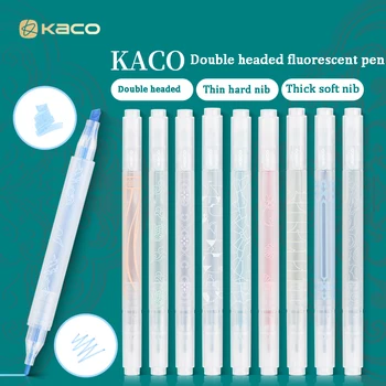 KACO Highlighter Pen Set 5 шт. Флуоресцентные копические маркеры для рисования с двойным наконечником Китай Древний стиль Макароны Эстетика Расходные материалы