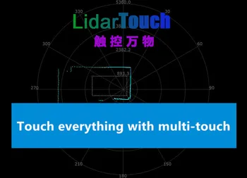 LidarTouch лазерный радар интерактивное программное обеспечение мультисенсорная проекция интерактивный движок