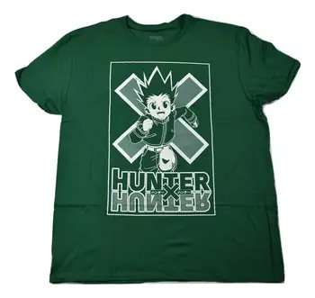 Loot Crate Mens Hunter X Hunter Anime Gon Freecss Зеленая футболка Новая XS-3XL