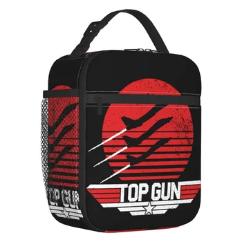 Maverick Film Top Gun Термоизолированная сумка для ланча Женский многоразовый контейнер для обеда Topgun для школы Коробка для еды на открытом воздухе