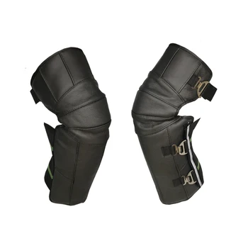 Udoarts Грелки для ног из термоваты/Утеплители для коленей/Коленный бандаж с регулируемыми эластичными ремнями (версия из воловьей кожи)(1 пара)