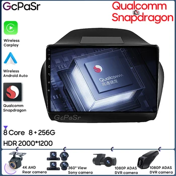 Автомагнитола Qualcomm Android Плеер для HYUNDAI Tucson IX35 2011 - 2015 GPS Навигация Android Авто Стерео 5G Wi-Fi Видео No 2din