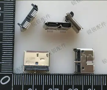 Бесплатная доставка Для вертикального подъема USB3.0 мобильный разъем для жесткого диска 10P вертикальная розетка MICRO 3.0 высота основания 1 см