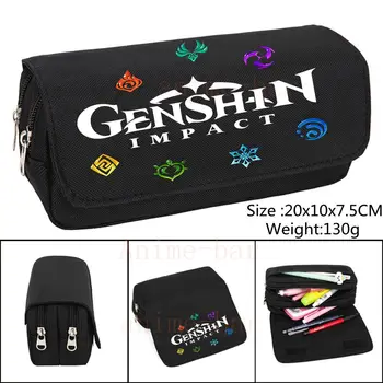  Игра Genshin Impact Element Пенал Студенческие школьные принадлежности Аниме Канцелярские принадлежности Коробка Косметичка высокой емкости