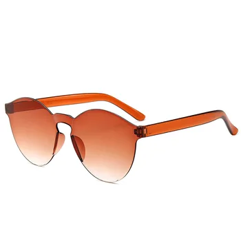 Новые безоправные интегрированные солнцезащитные очки для женщин и мужчин градиент Красочные На открытом воздухе Путешествия Вождение Солнцезащитные очки Очки UV400