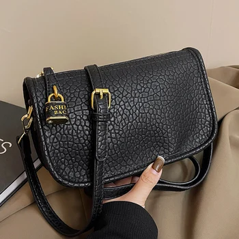 Популярная женская сумка через плечо Роскошная дизайнерская текстура PU Messenger Сумки Корейские всематчевые сумки 2023 Весна Новинка