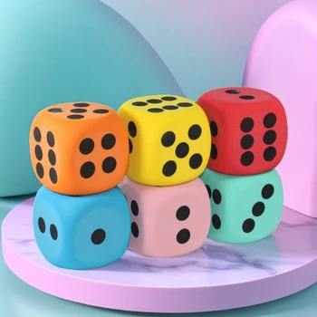 Поролоновые кубики Точечные кубики для настольной игры для обучения математике, детская игрушка для подсчета кубиков