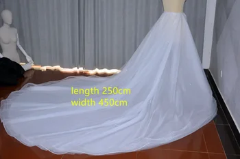 Сверкающий тюль съемный соборный шлейф Свадебная юбка Свадебная мода подиум Конкурс красоты бальное платье юбка на заказ плюс