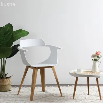 Современная мода маленький стул для отдыха дома творческий скандинавский простой кофе пластиковая спинка может быть изготовлена по индивидуальному заказу мебельный туалетный стул
