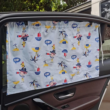 Универсальный автомобильный солнцезащитный козырек Защита от ультрафиолета Присоска Занавеска Боковое окно